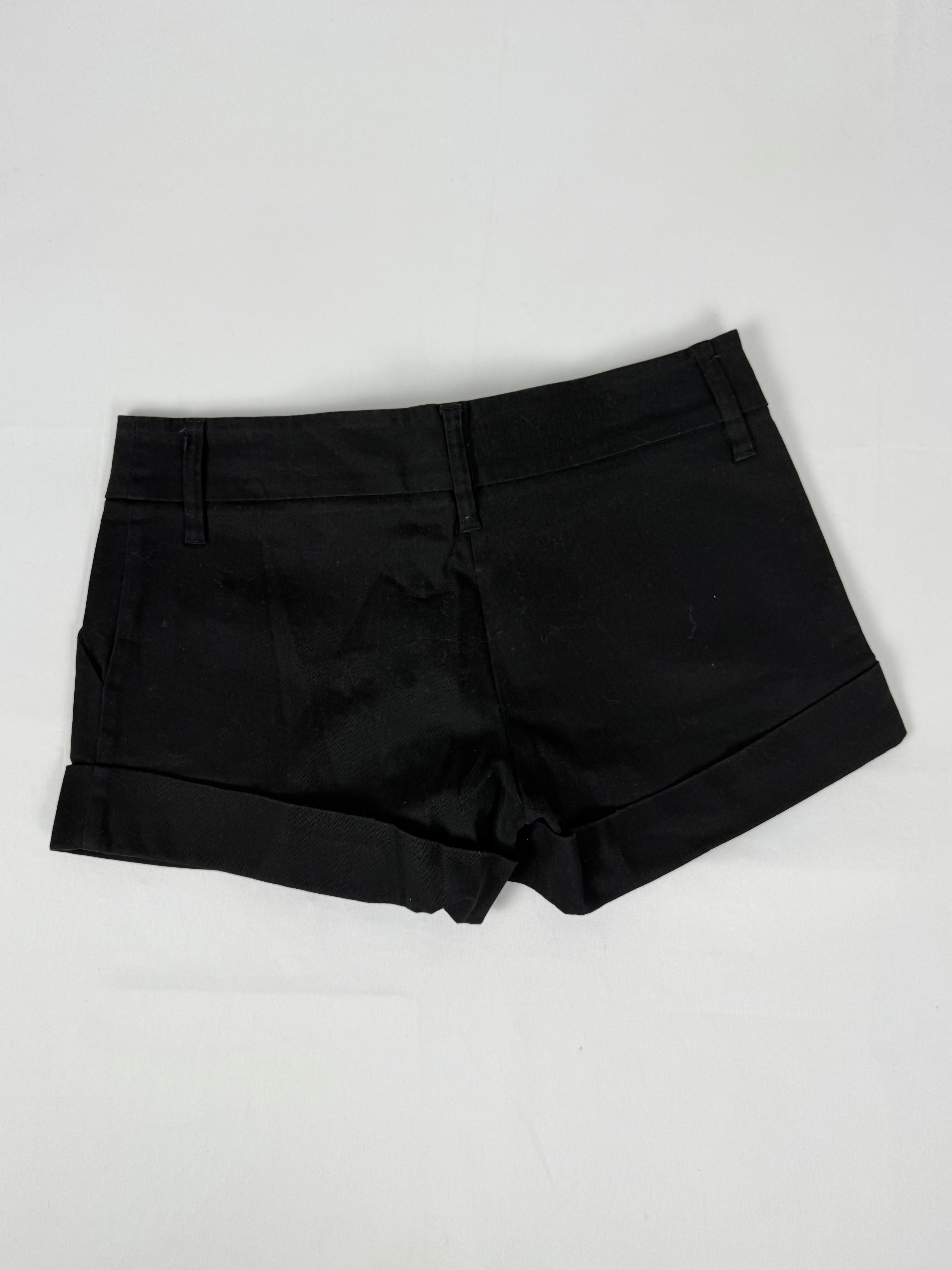 Black low rise mini short (S/M)