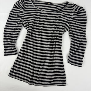 Grey striped long sleeves top (M/L)