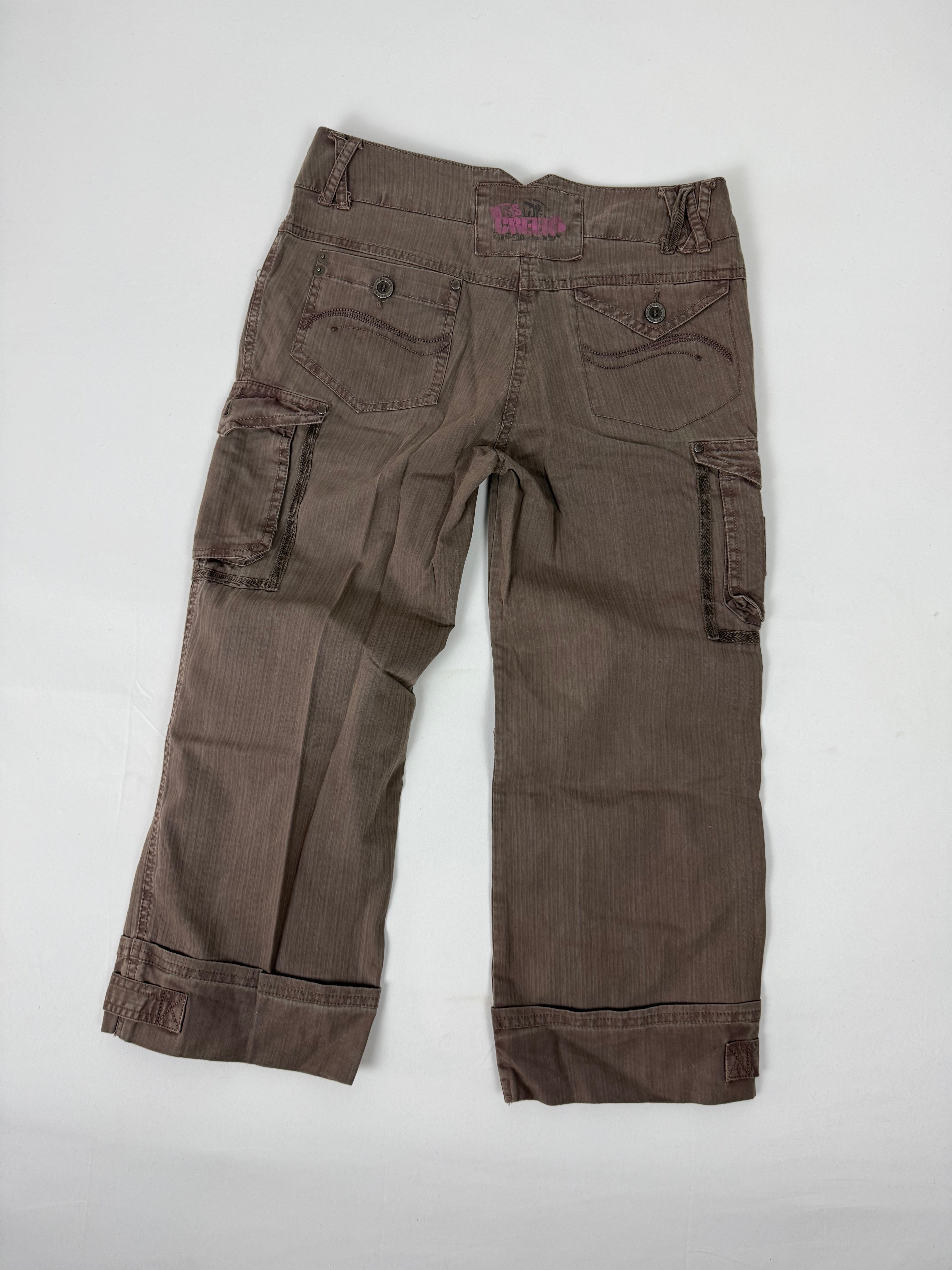 Khaki cargo capri pants (XS)