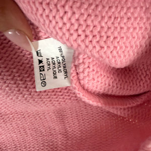 Pink zip up cardigan jumper (XL)
