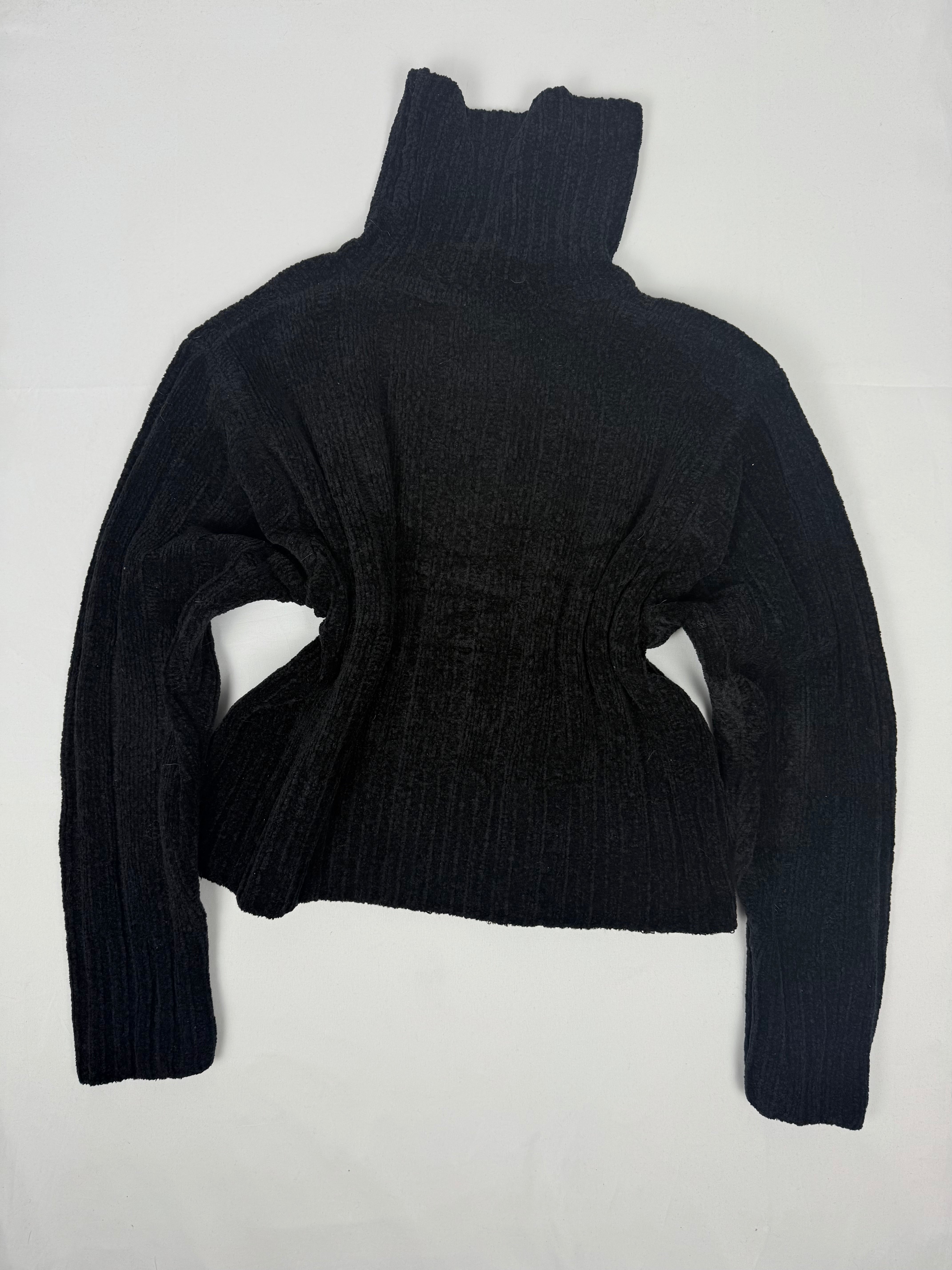 Black super soft turtleneck jumper (XL)