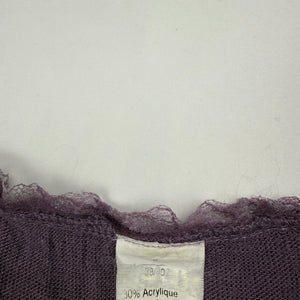 Purple embroidered asymmetric jumper (M/L)