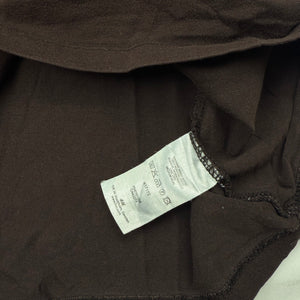 Brown 100% cotton tight fit tee (S)