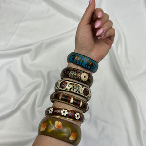 Multicolor bangle bracelet