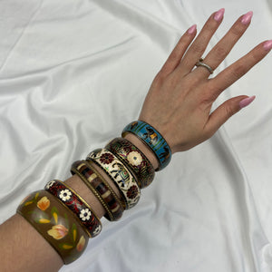 Multicolor bangle bracelet