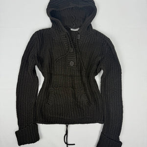 Brown hooded jumper (XS/S)