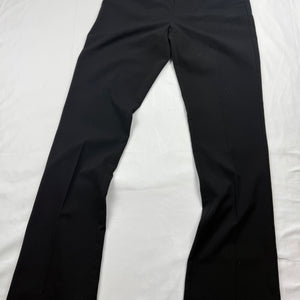 Black low waist office baggy pants with belt (S/M)
