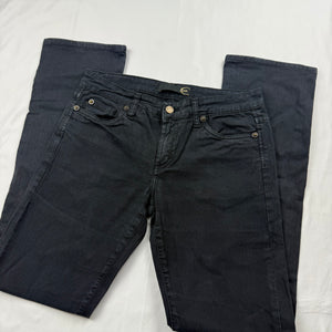 Grey denim low rise bootcut pants (S/M)
