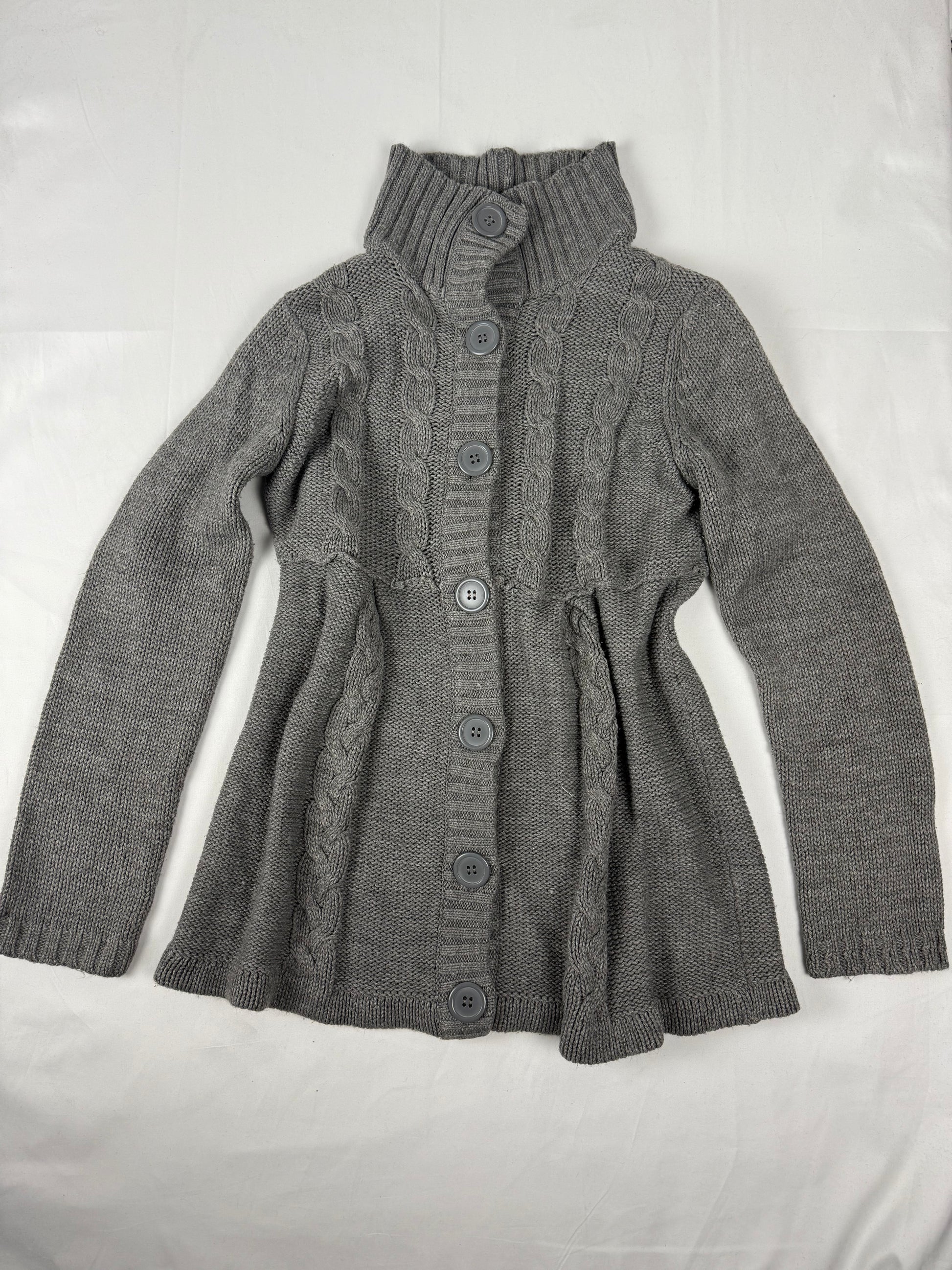 Grey buttons up cardigan jumper (XL)