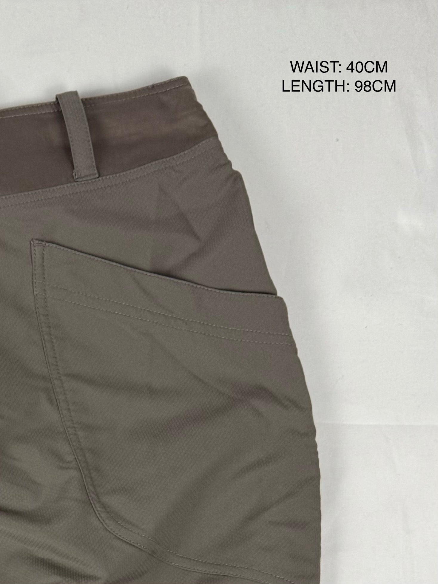 Khaki low rise joggers pants (S/M)