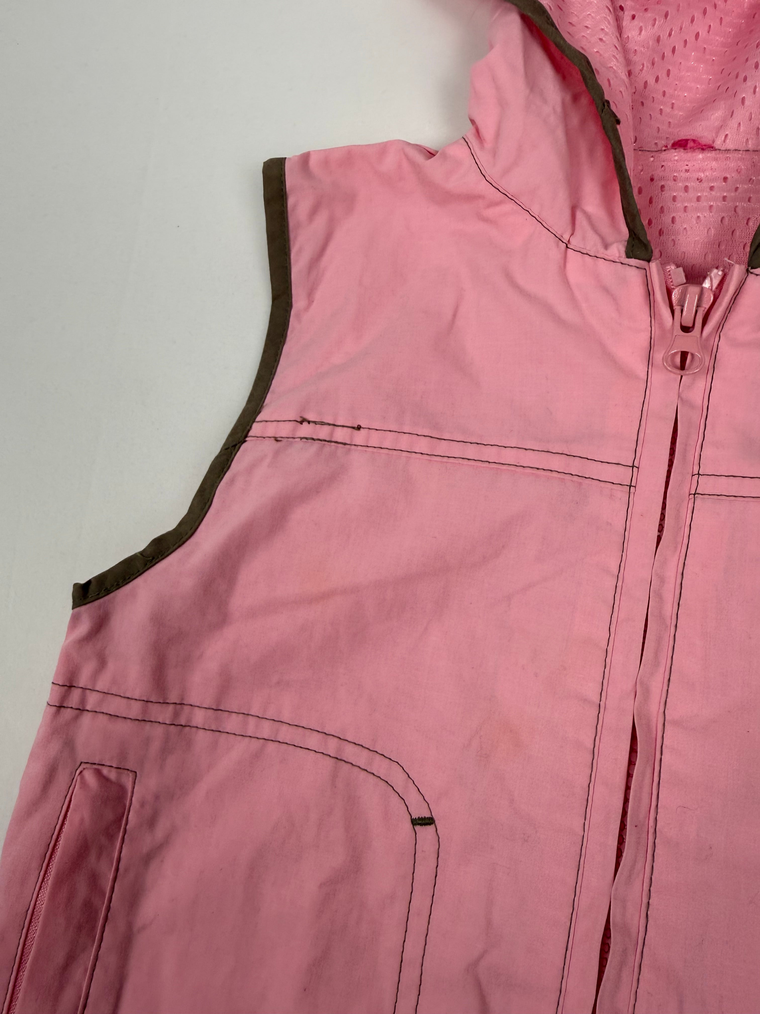 Baby pink sleeveless jacket (XS)