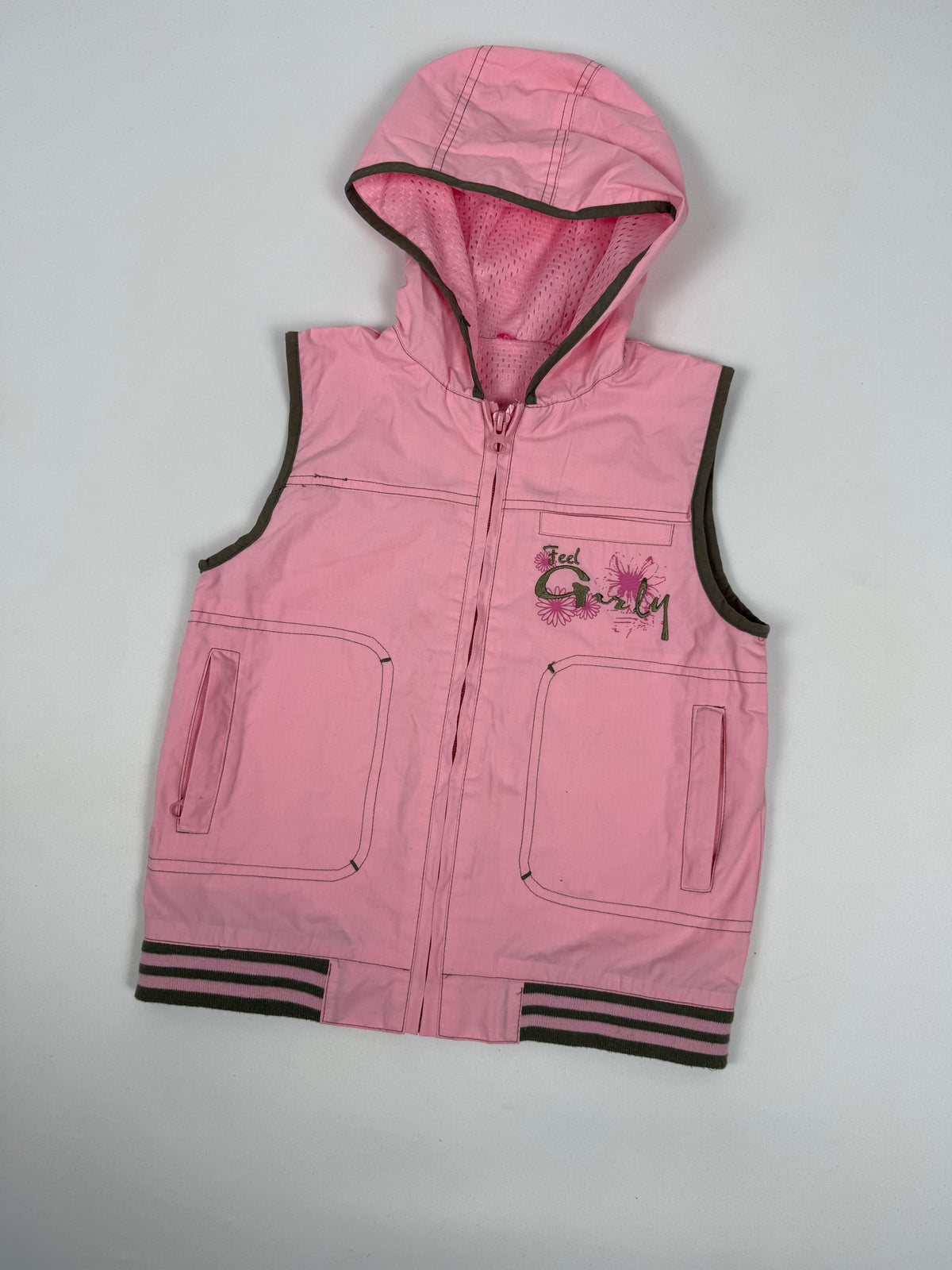 Baby pink sleeveless jacket (XS)