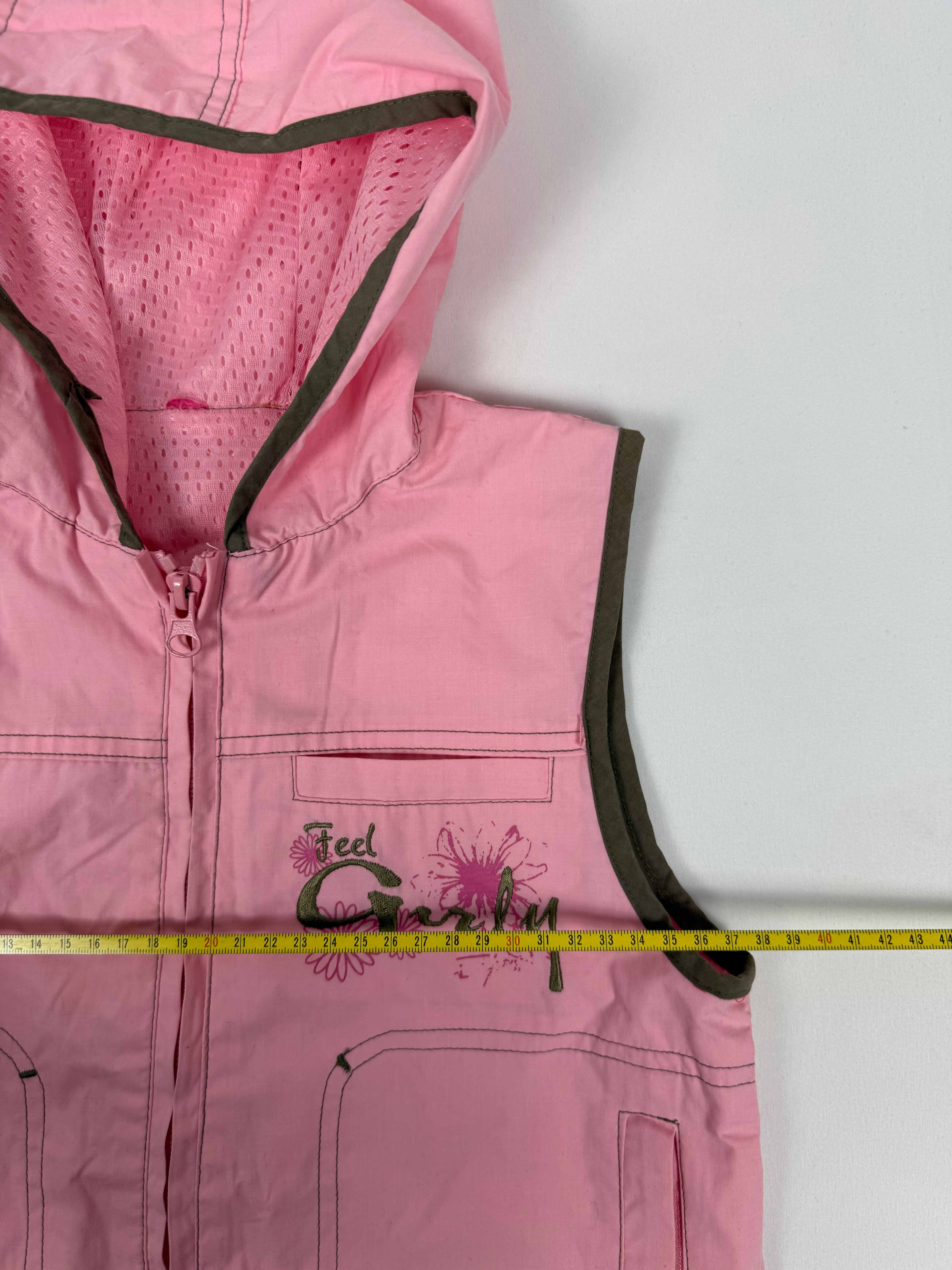 Baby pink sleeveless jacket (XS)