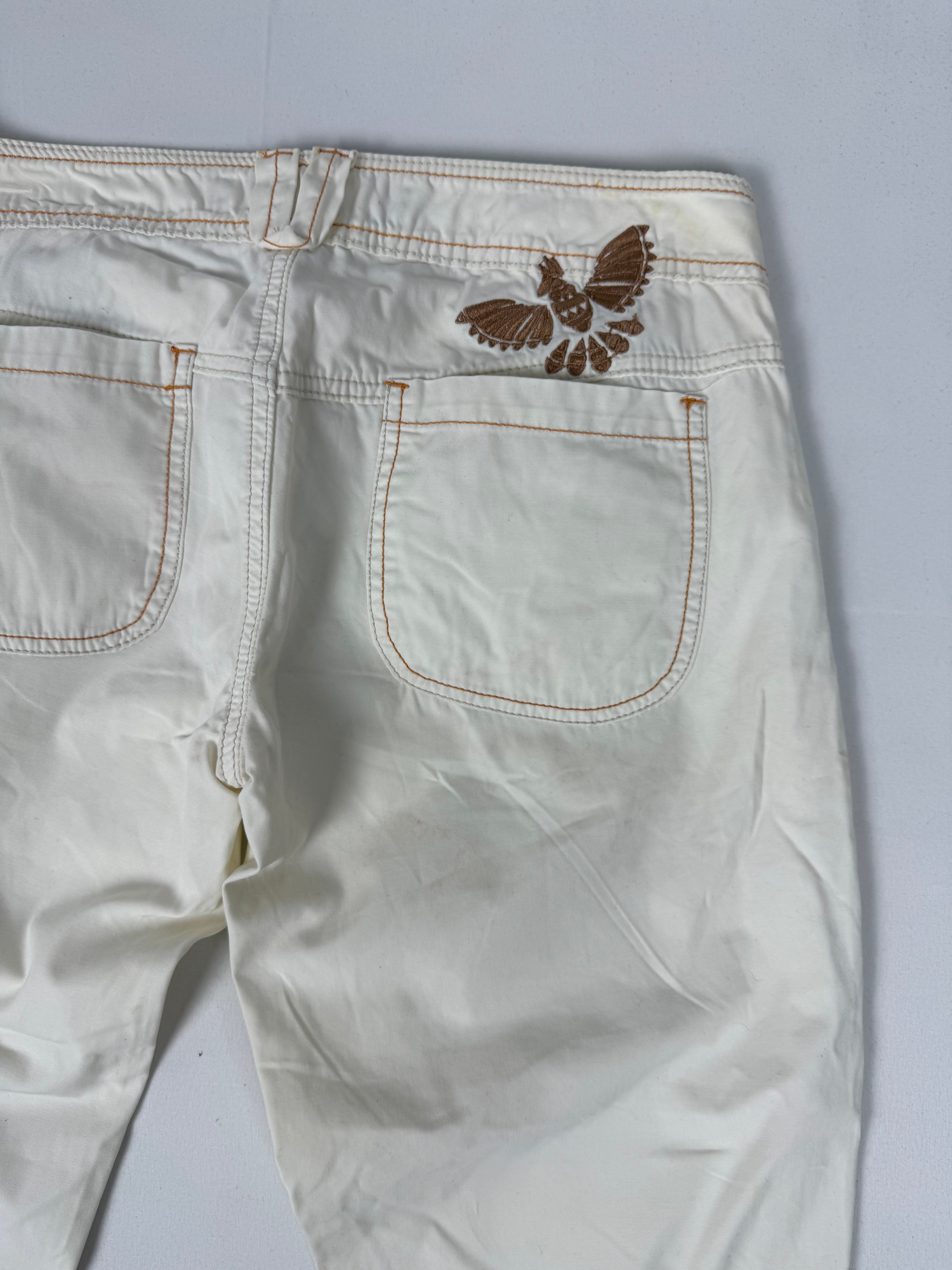 White denim low rise capri pants (XS/S)