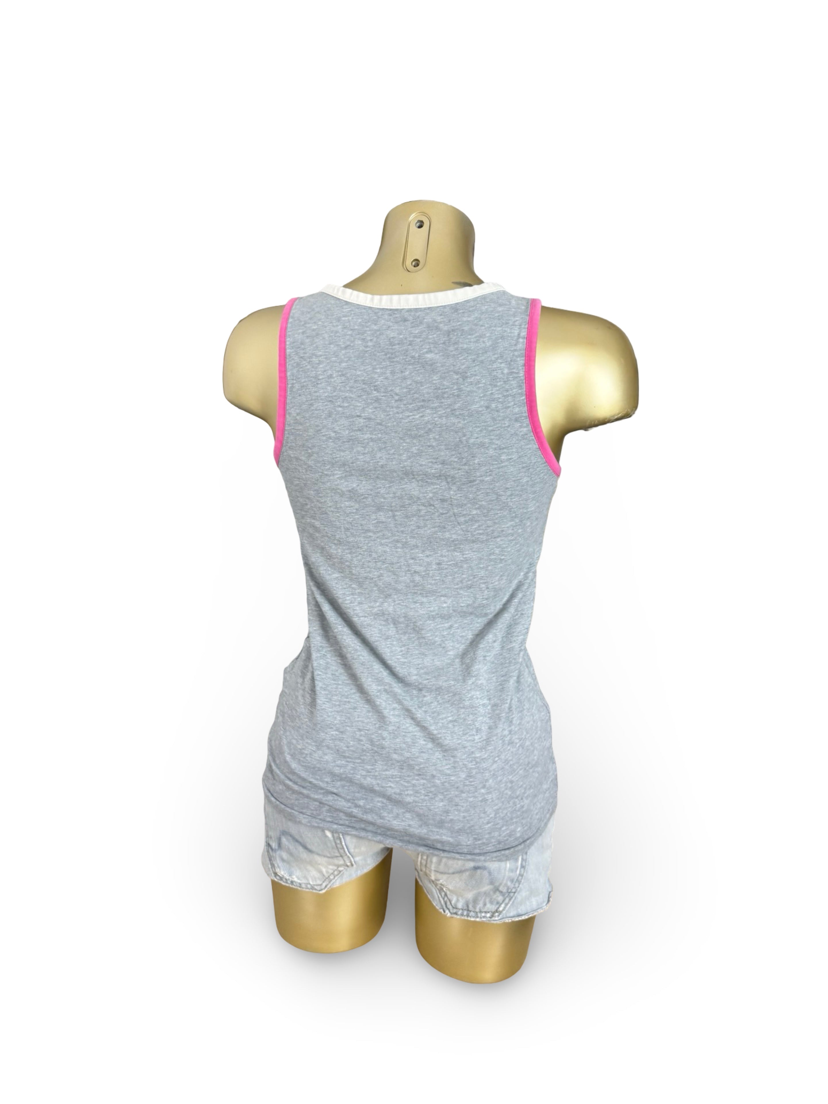 Grey activewear cotton top (M)