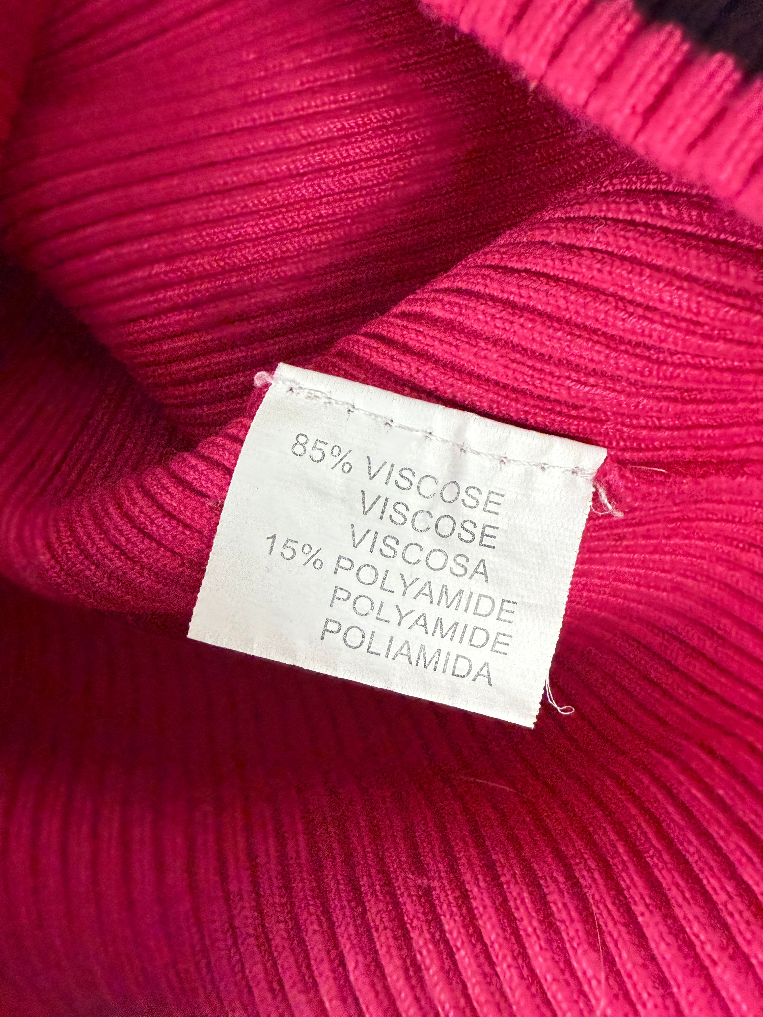 Pink striped turtleneck jumper (S/M)