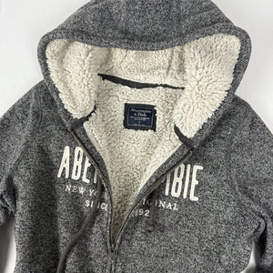 Grey inside fleece cotton hoodie (S)