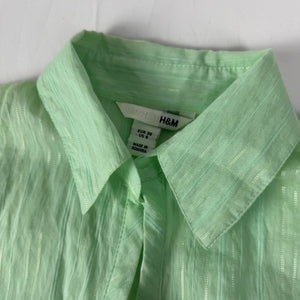 Green tight fit polo neck short sleeves shirt (S)