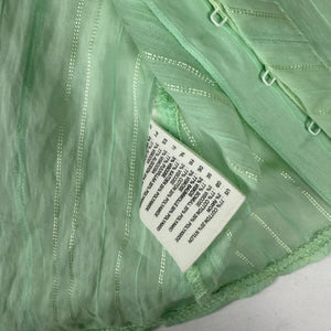 Green tight fit polo neck short sleeves shirt (S)