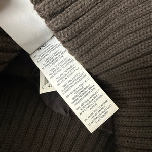 Brown tight fit puffer jacket (S)