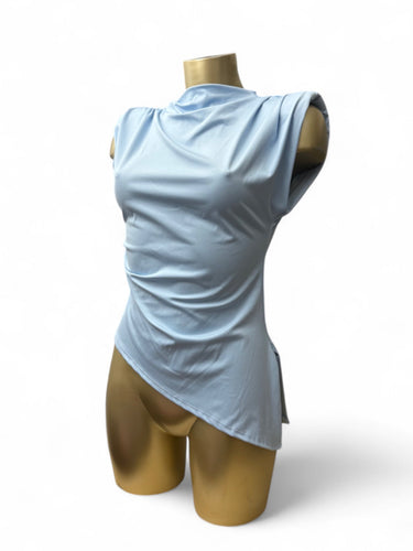Blue asymmetric  brand new top (M)