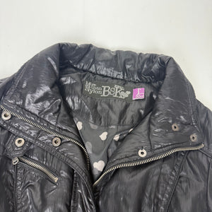 Black tight fit puffer jacket (L)