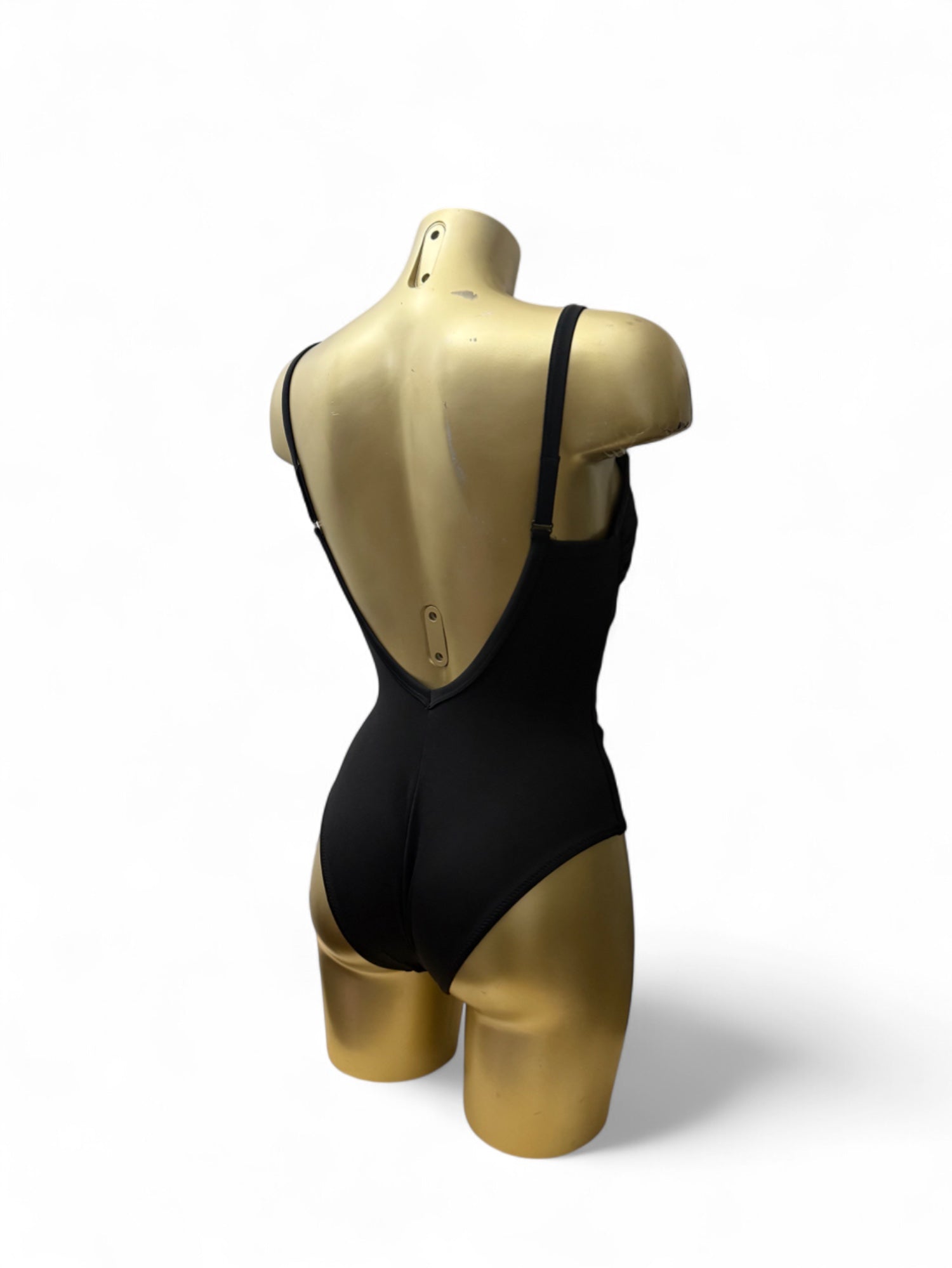 Black sequins ruched bikini swimsuit (M)