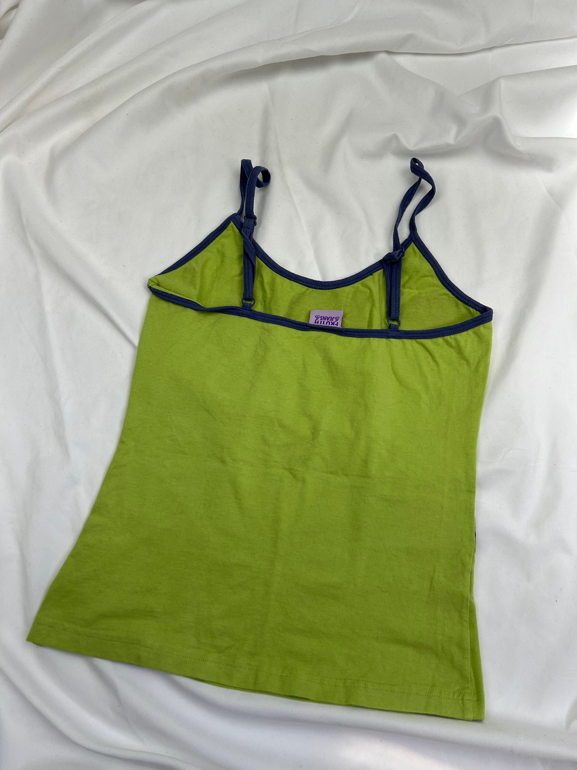 Green graphic cami top (S)