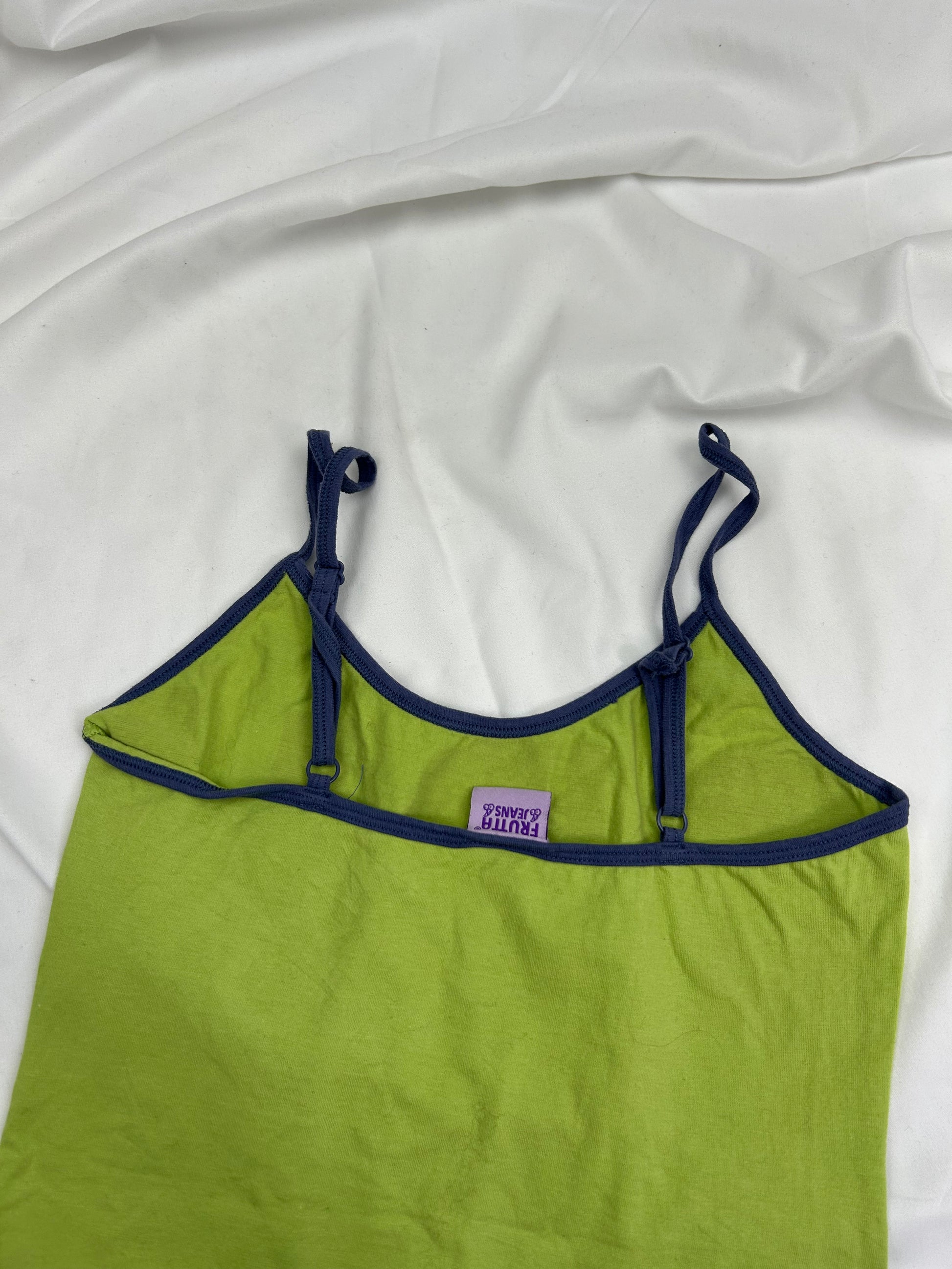 Green graphic cami top (S)