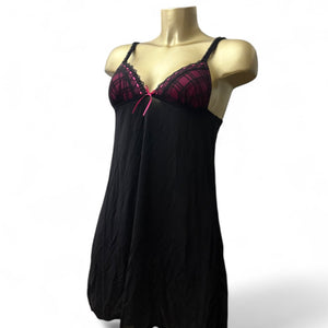 Black babydoll mini dress (S)