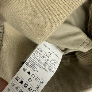 Beige cotton zip up biker jacket (L)