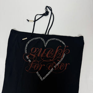 Black tight fit tube top (S)