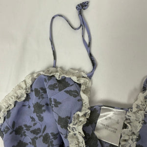 Lilac graphic babydoll mini dress (L)