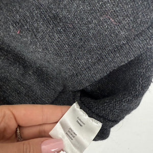 Grey short sleeves tie up knitted mini dress (S/M)