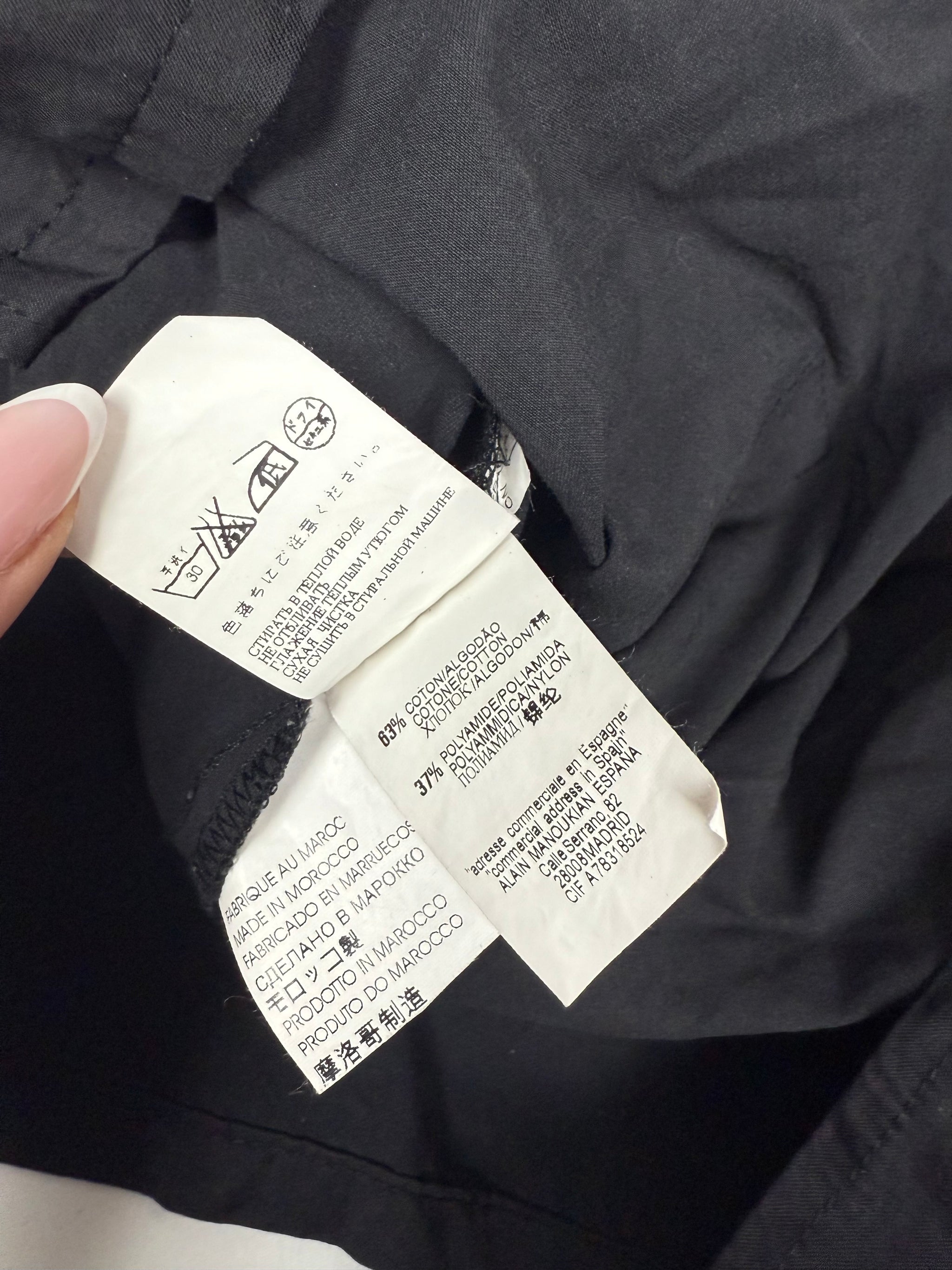 Black buckle belt maxi dress (M/L)