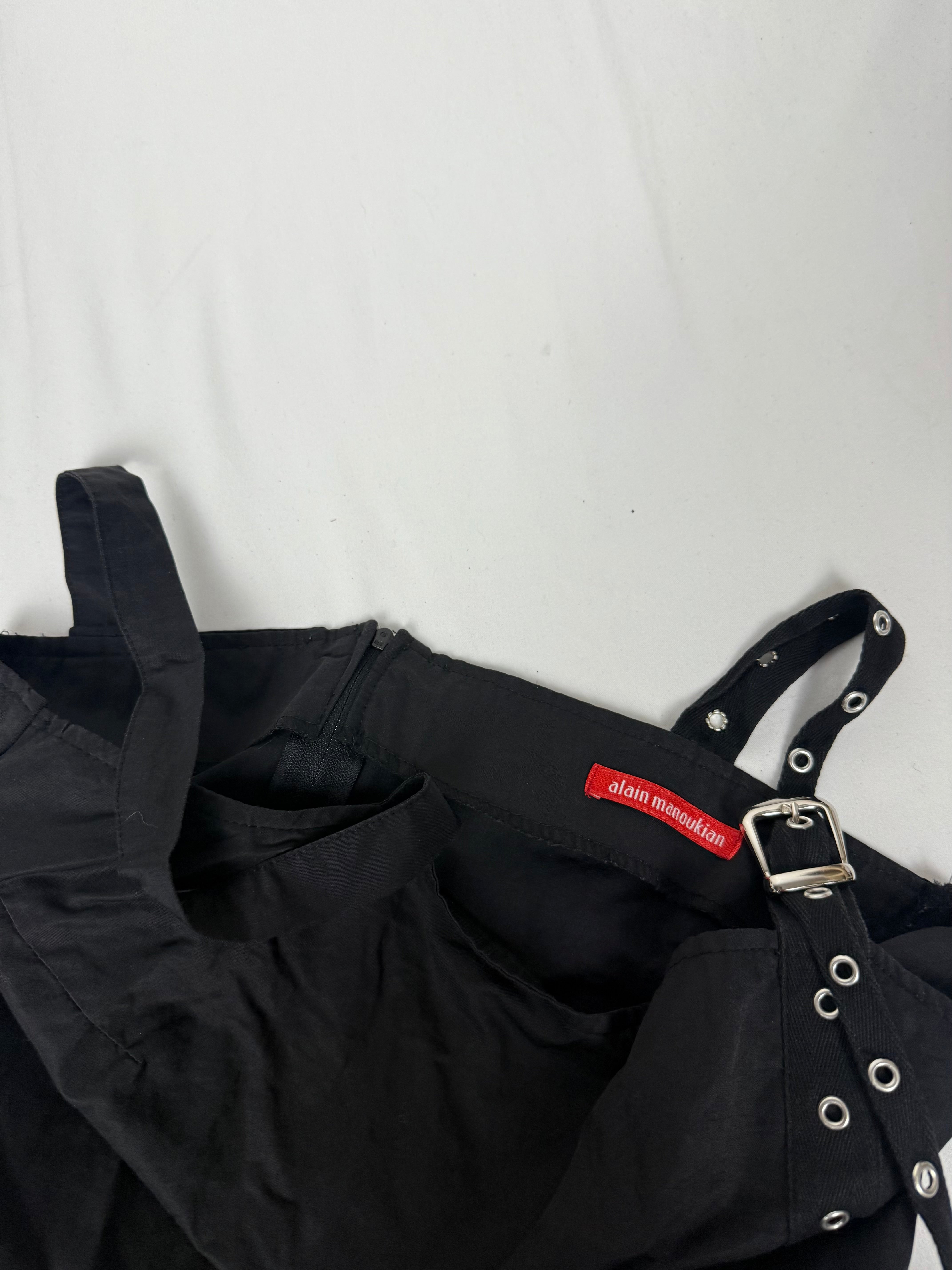 Black buckle belt maxi dress (M/L)