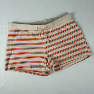 Orange striped low rise cotton mini short (L/XL)