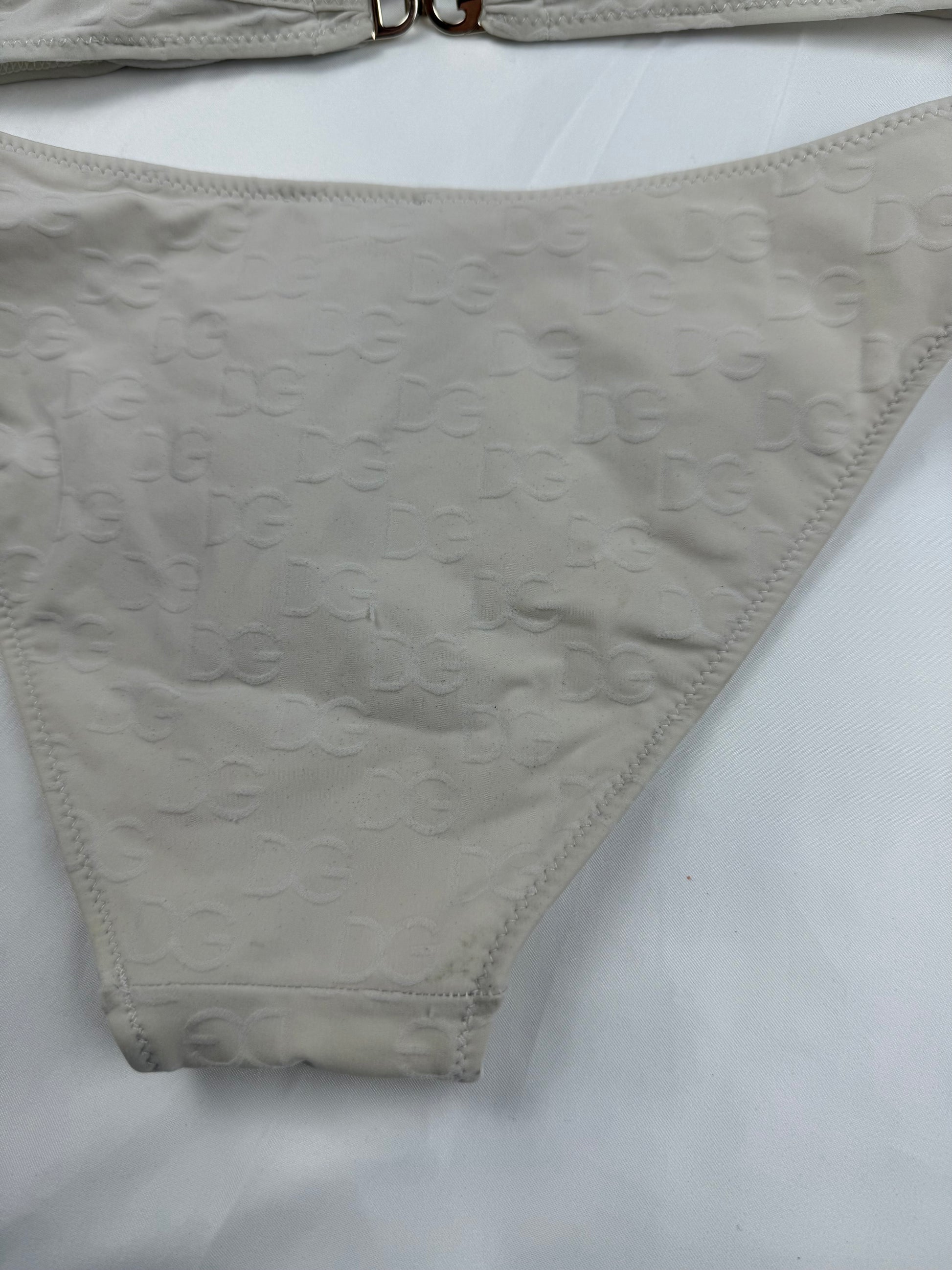 White low waisted bikini set (S)
