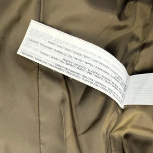 Khaki suede zip up biker jacket (S)