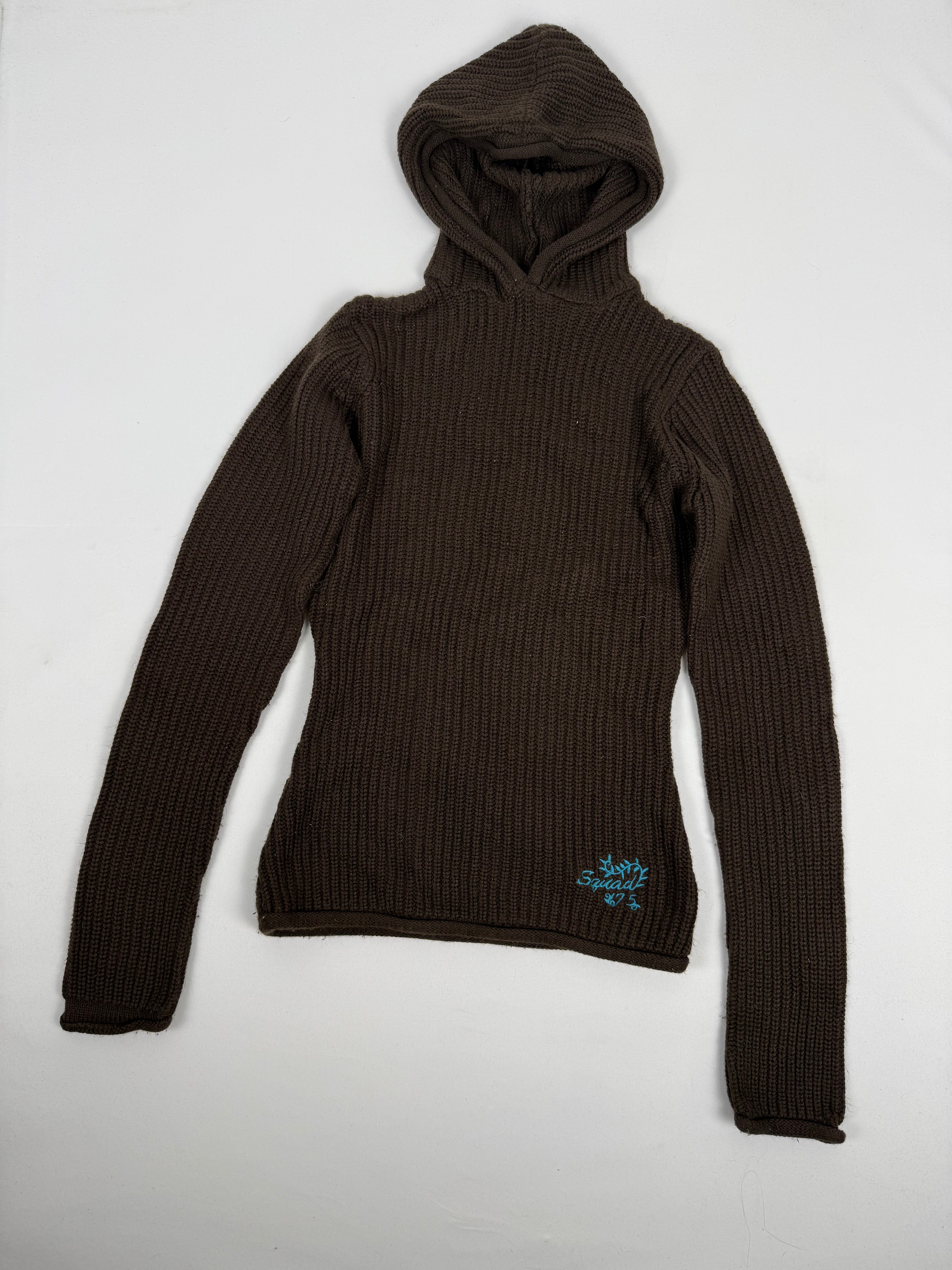 Brown hooded jumper (S)