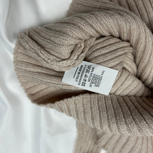 Beige super stretchy & soft knitted crop top (S/M)