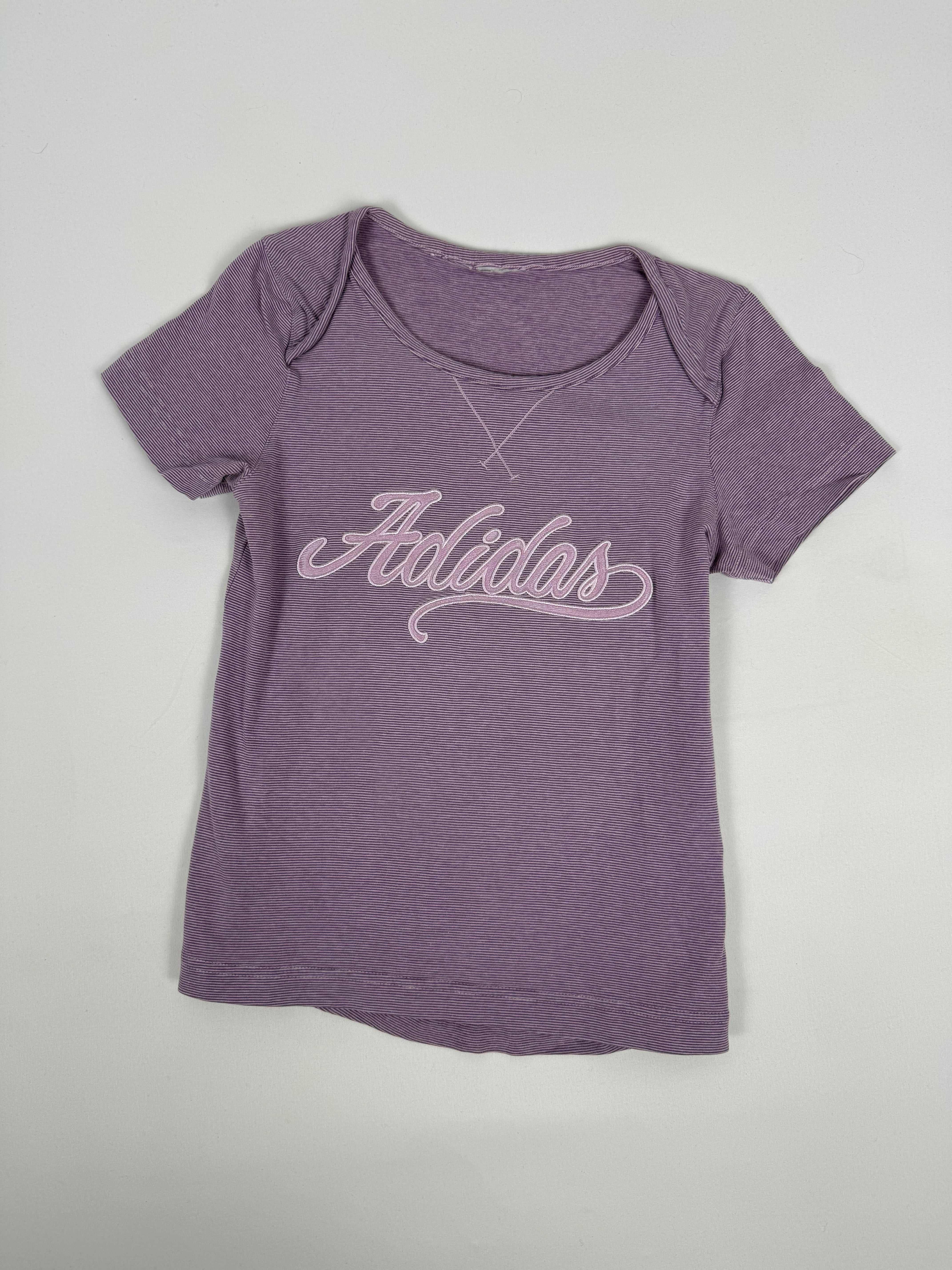 Lilac striped cotton tee (XS)