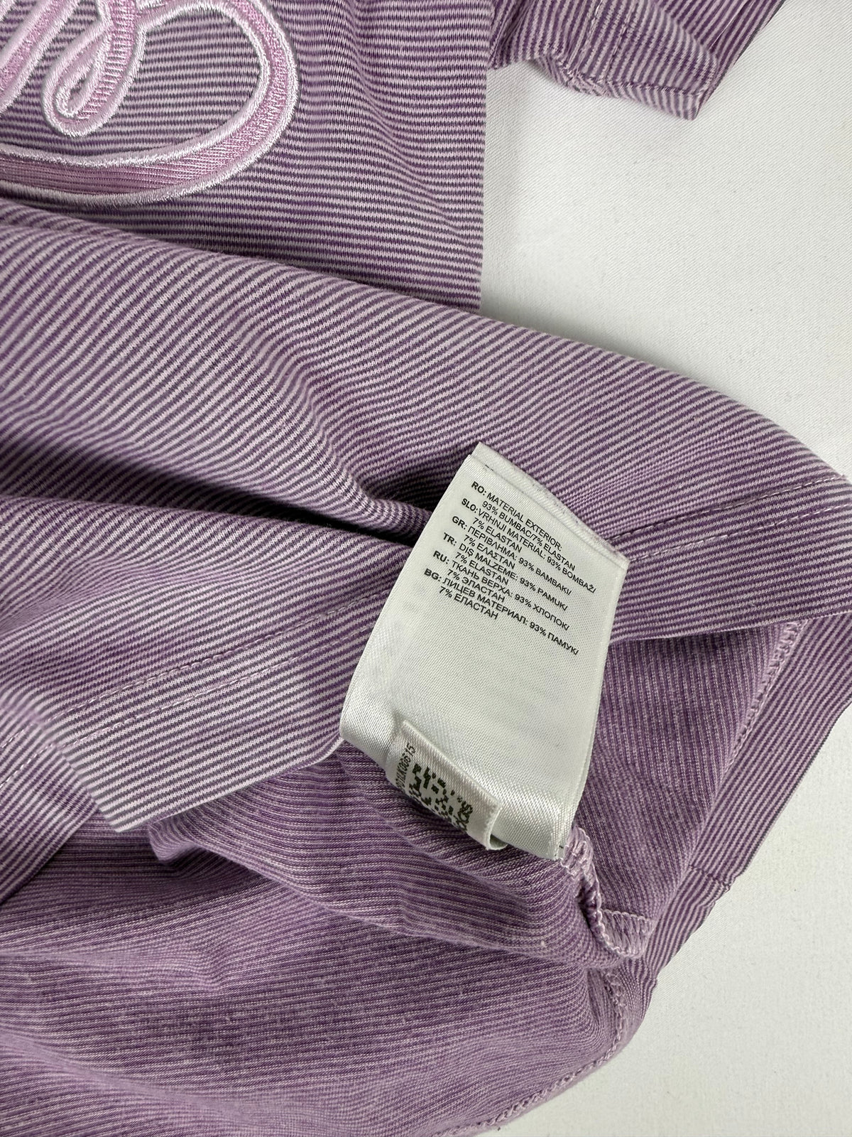 Lilac striped cotton tee (XS)
