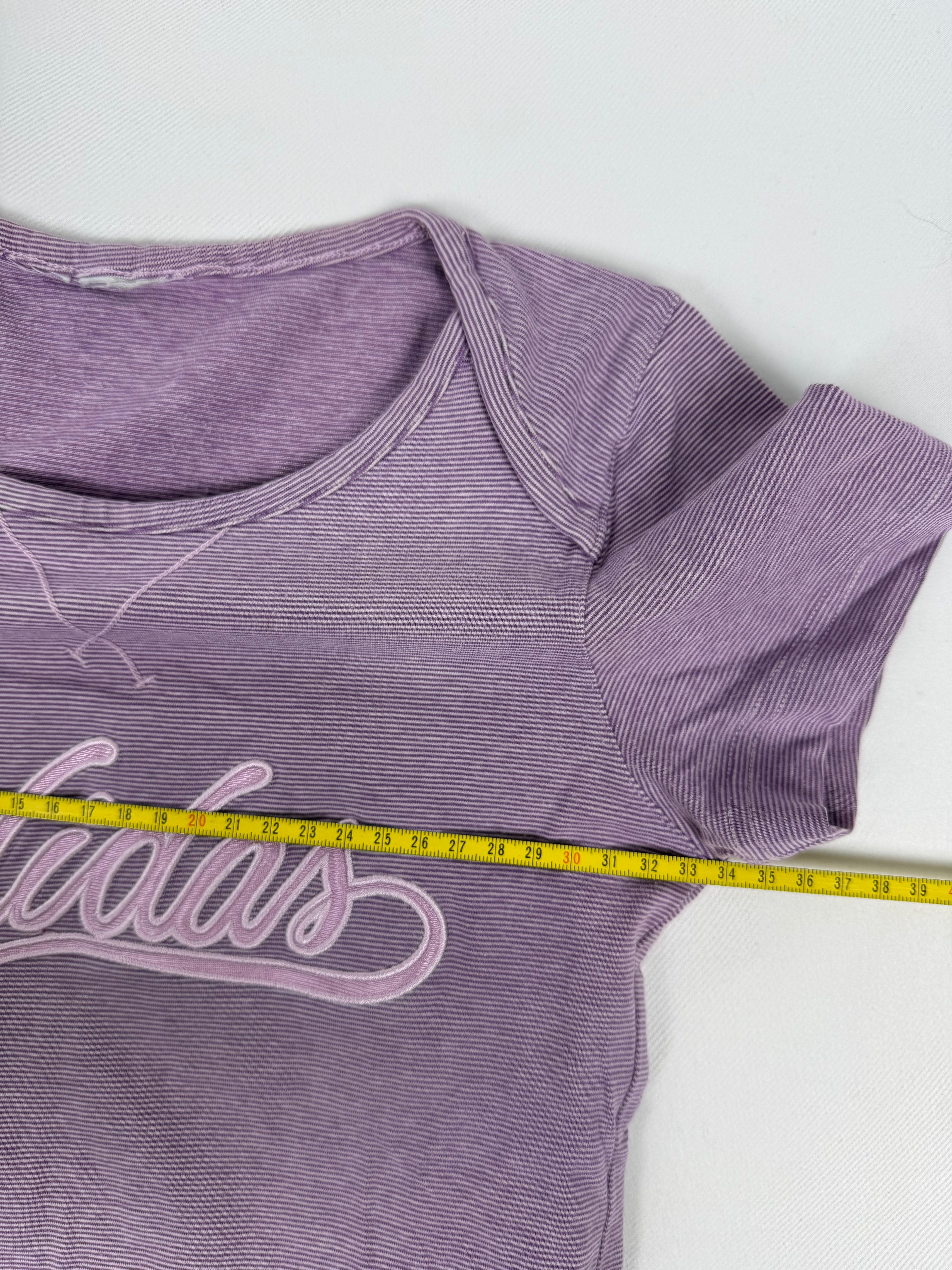 Lilac striped cotton tee (XS)