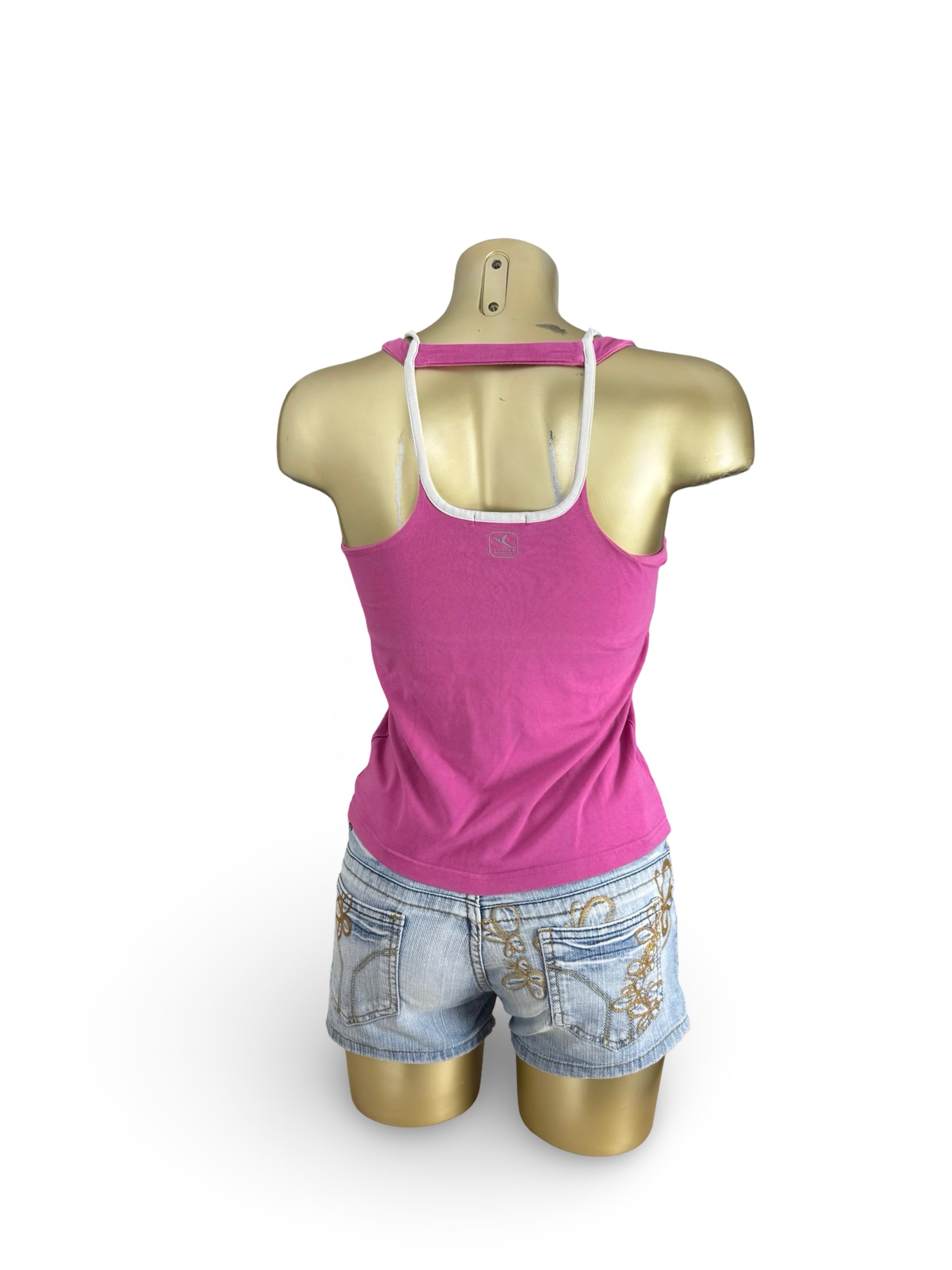 Pink activewear built in bra top (S/M)