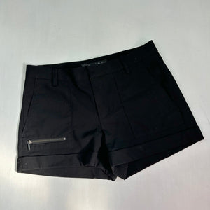 Black office low rise mini short (XS)