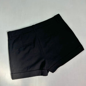 Black office low rise mini short (XS)