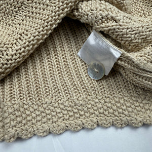 Cream beige knitted cardigan jumper (M/L)