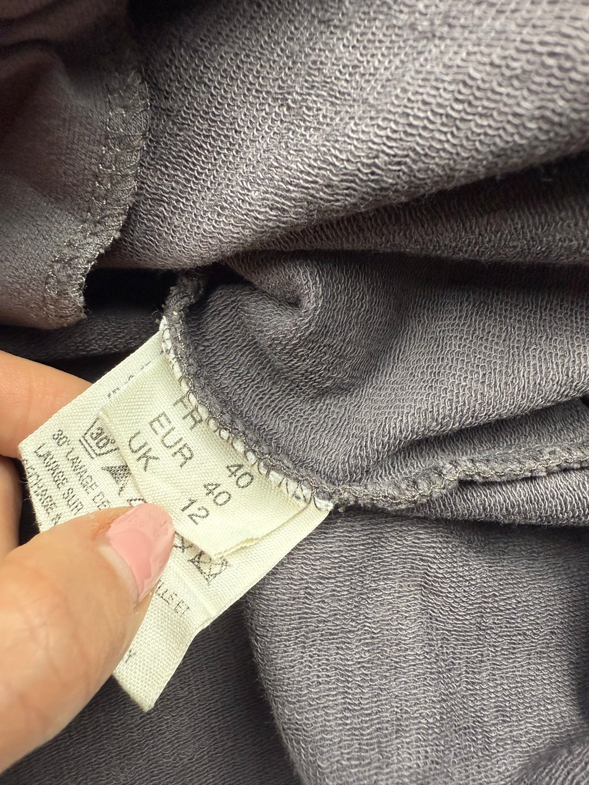 Grey cotton buttons up tight fit jacket (M/L)