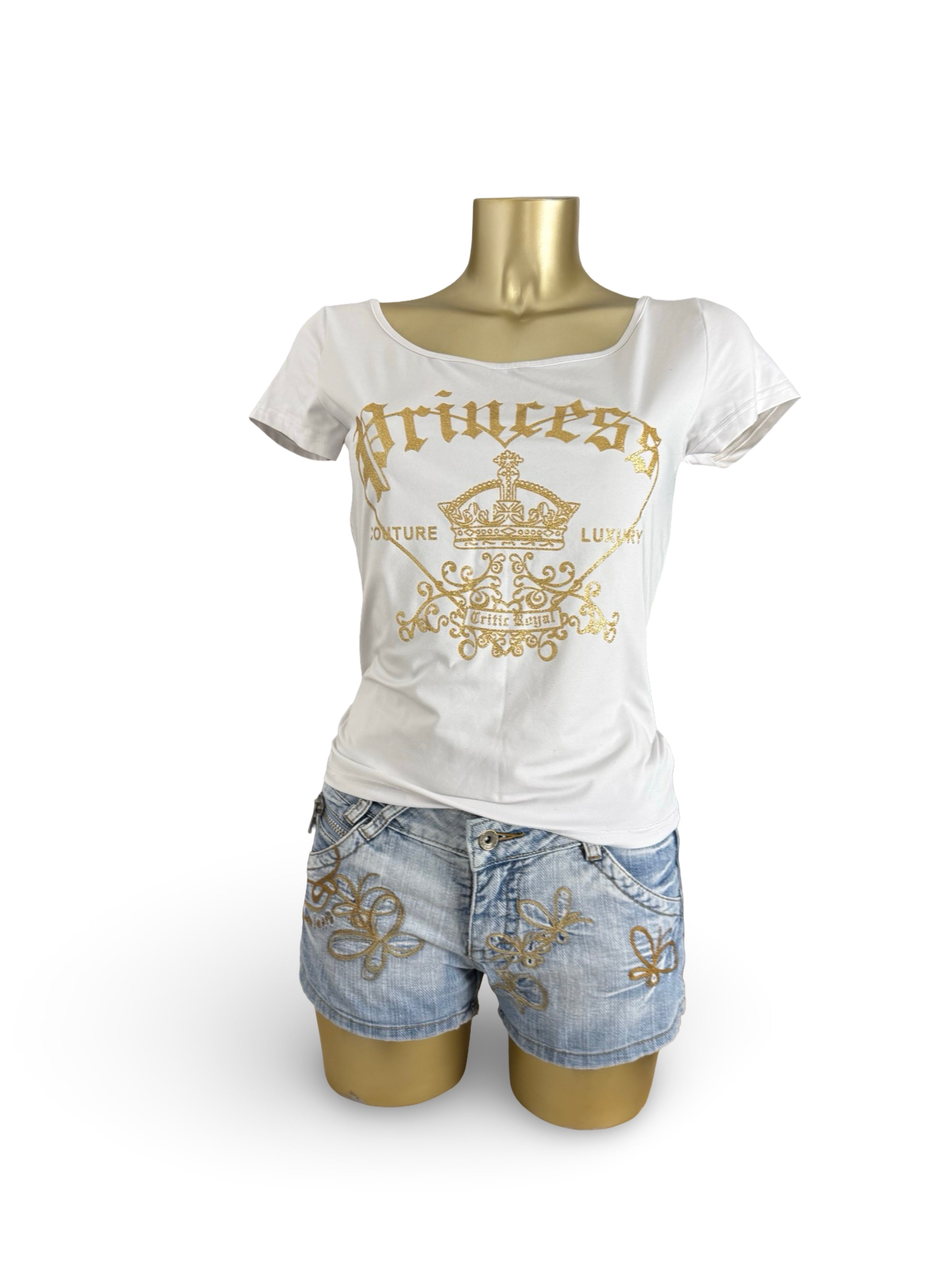 White graphic tee (L)
